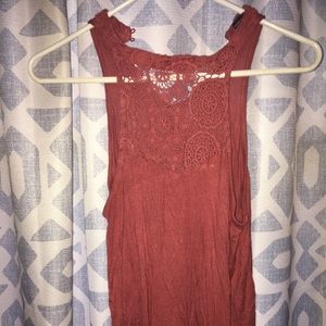 Rue21 halter tank with lace